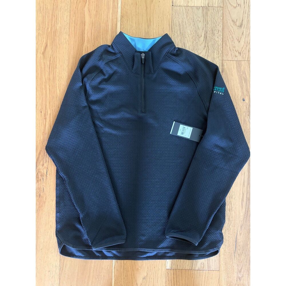 NWT Rhone 1/4 Zip Founder's Golf L/S Shirt Jacket - (L) Large Black branded
